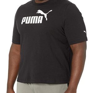 (1579) PUMA Men's Big & Tall Essentials Tee Bt Black 4 XLT